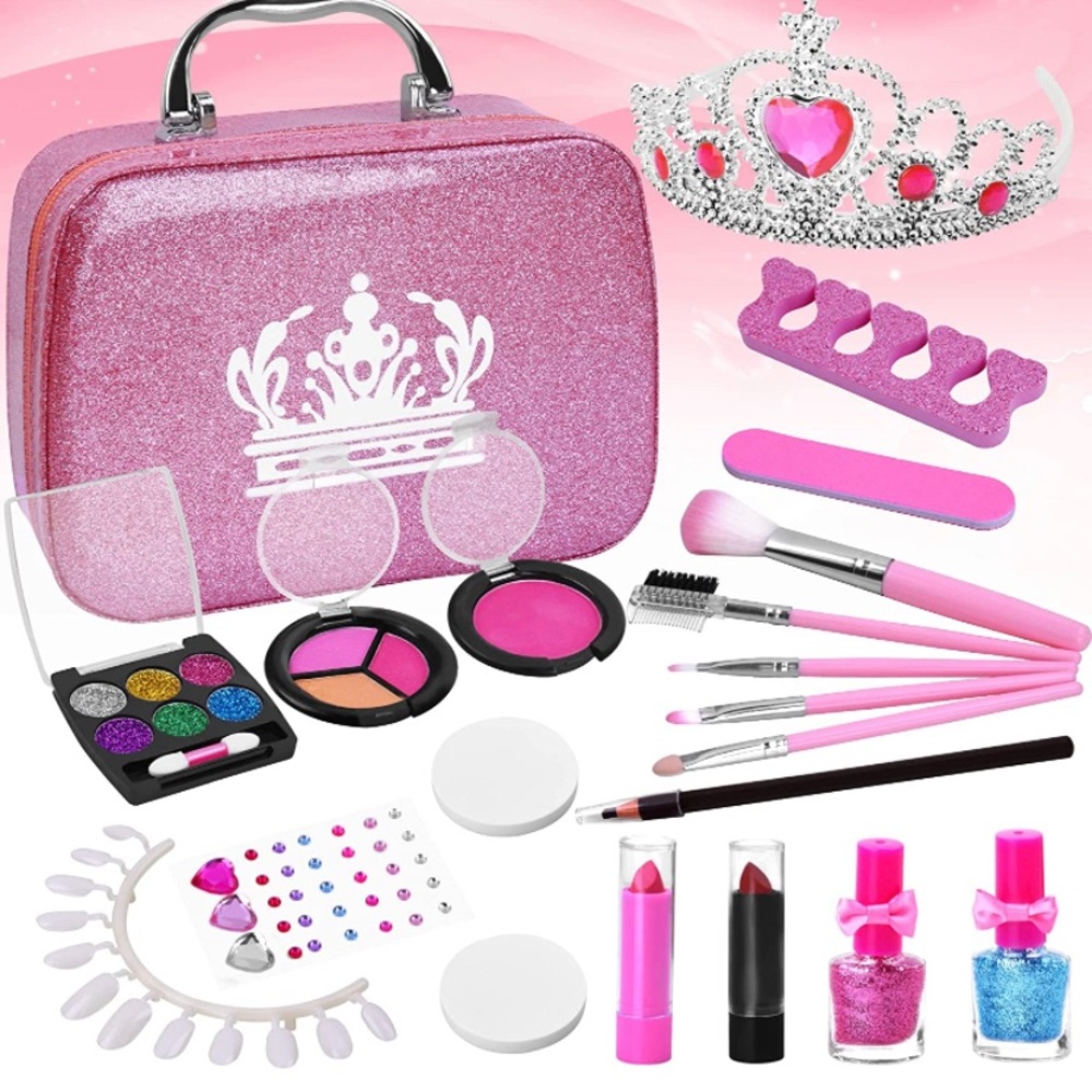 Nib Kids Makeup Kit for Girls-Washable Real Makeup Set 22PCS